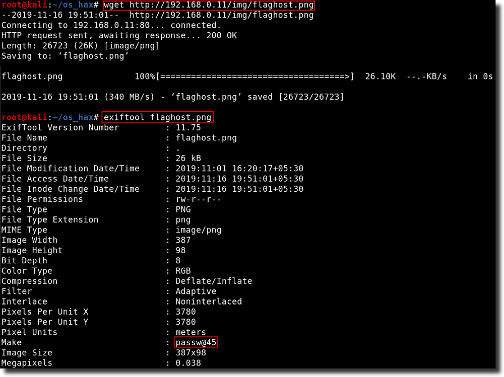 IMG: Downloading and enumerating the image file