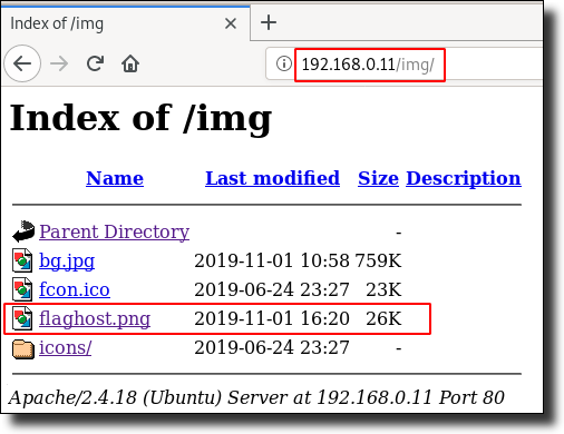 IMG: An image file of interest in the /img folder under HTTP